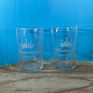 Budweiser Select - Anheuser-Busch - Beer Sampler Flight Glass Cups - Set of (2)